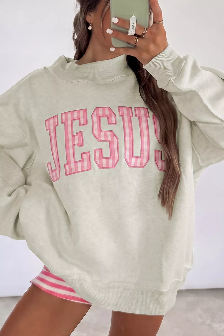 JESUS Crew Neck Sweatshirt