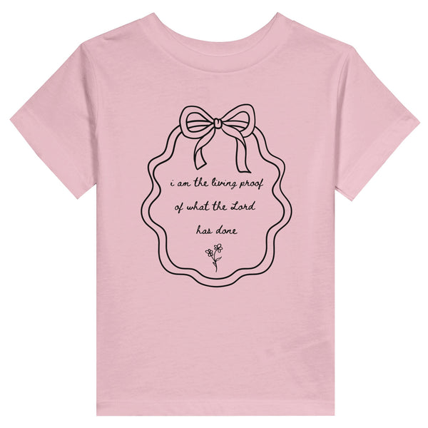 Living proof-Toddler Staple T-Shirt | Bella + Canvas 3001T Pink